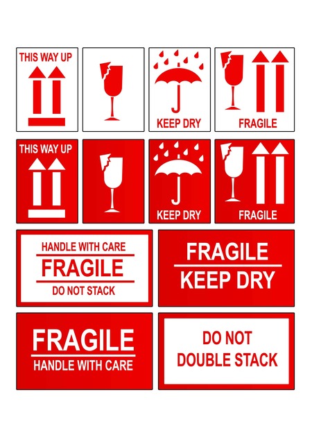 Printed stickers for easy labelling of items